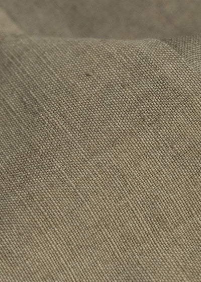 Gathering Textiles Fisherman Shirt(Curved) Linen Cotton Blend, Naturally Dyed Light Green FIS02-LC-KG