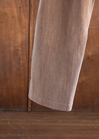 JAN-JAN VAN ESSCHE TROUSERS#78 OVERSIZED 6 POCKET DENIM TROUSERS COTTON DENIM KAKISHIBU