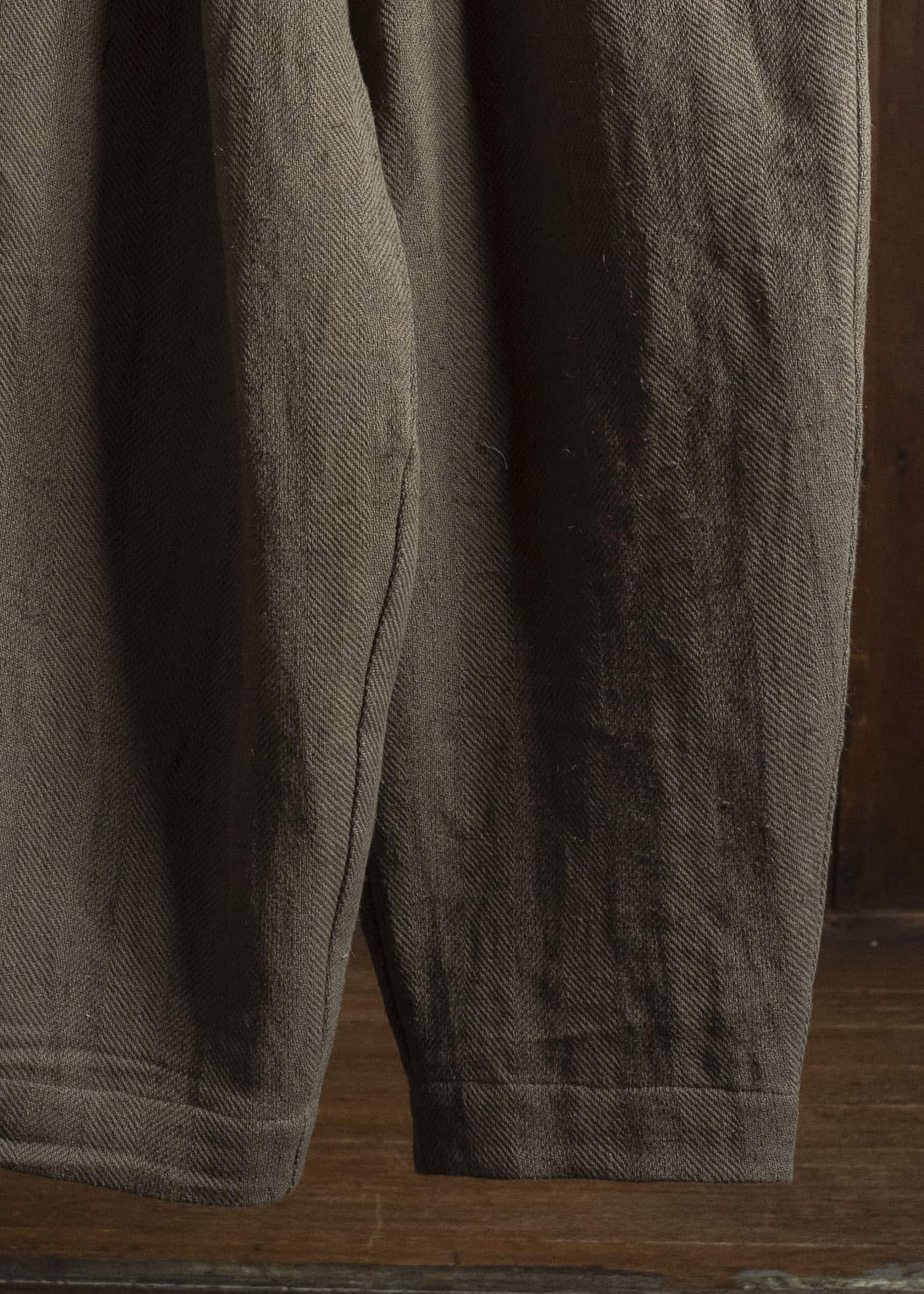 Gathering Textiles Sailor Pant Organic Cotton Poplin , Dyed Green SAP01-HC-KG