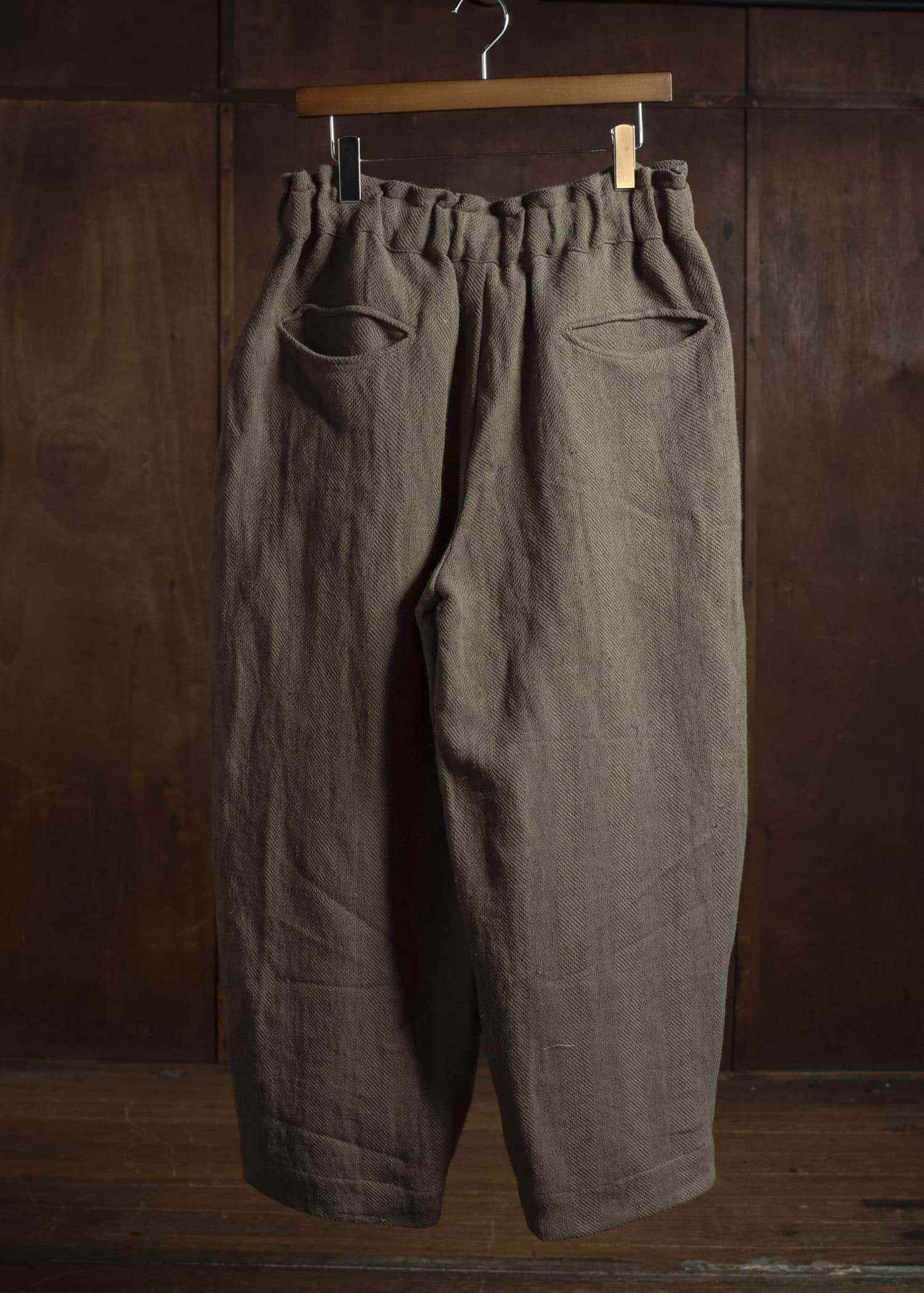 Gathering Textiles Sailor Pant Organic Cotton Poplin , Dyed Green SAP01-HC-KG