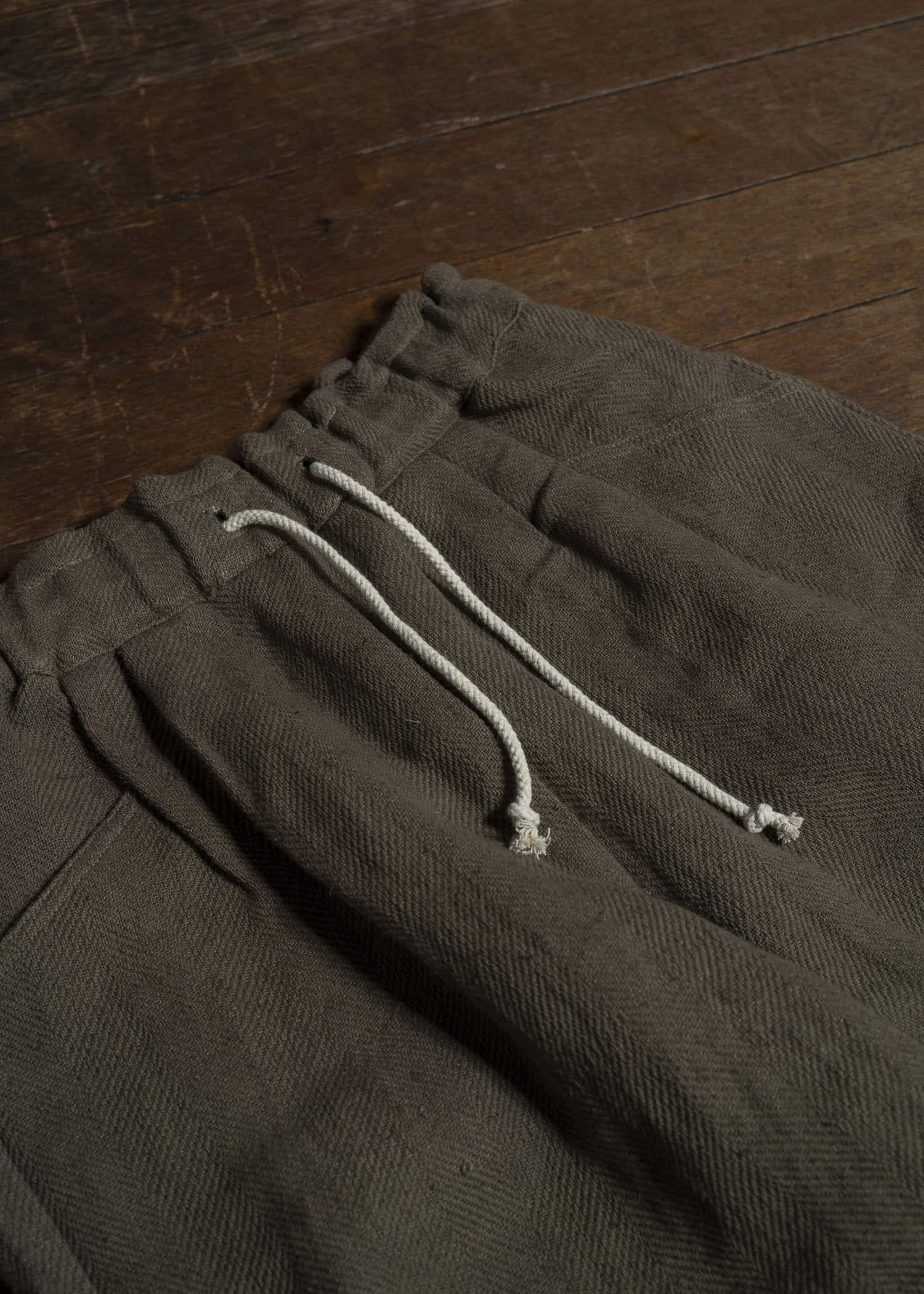 Gathering Textiles Sailor Pant Organic Cotton Poplin , Dyed Green SAP01-HC-KG