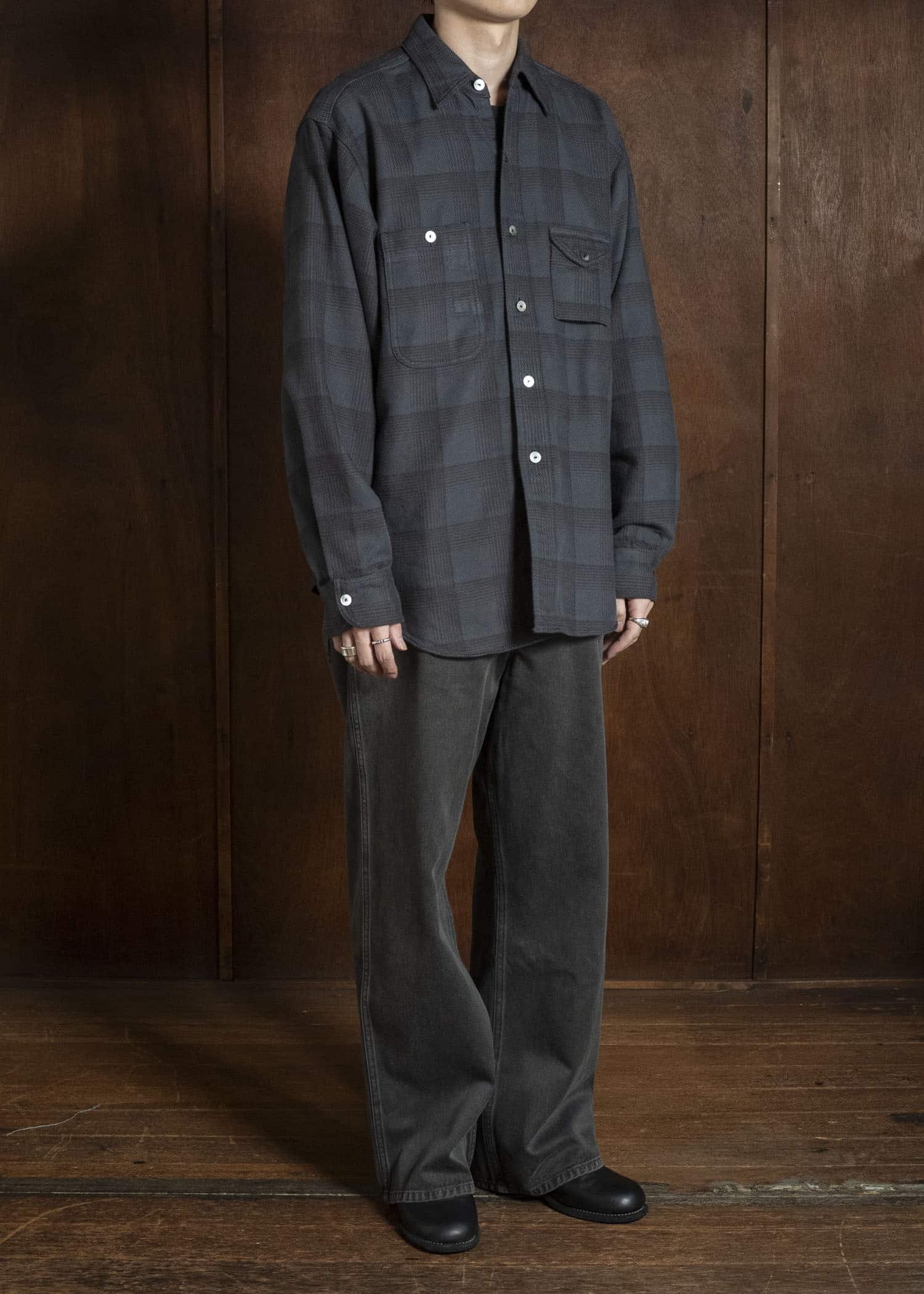 Taiga Takahashi Lot.223-Sumi British Work Trousers Sumi