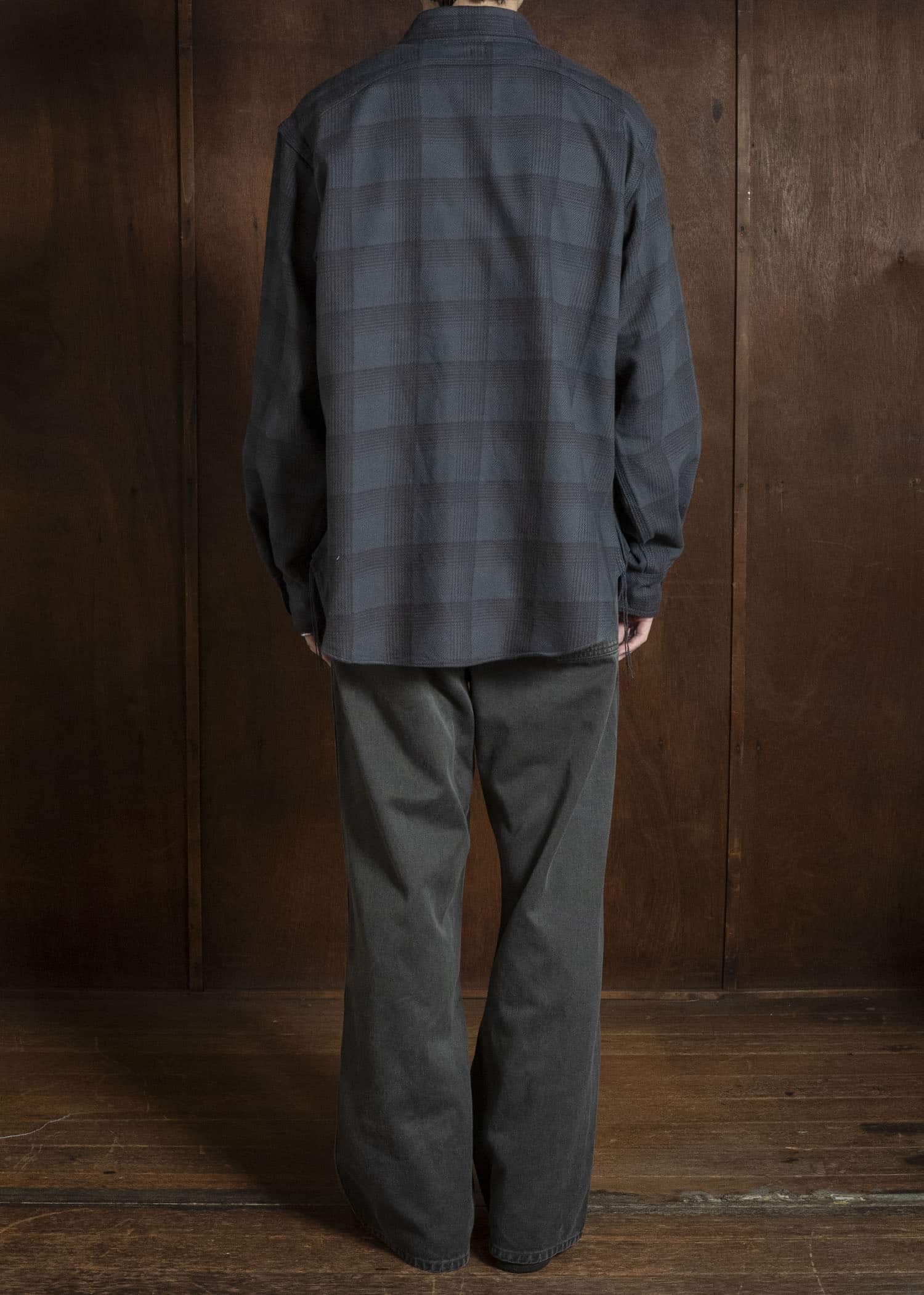 Taiga Takahashi Lot.111-Charcoal Work Shirt Charcoal