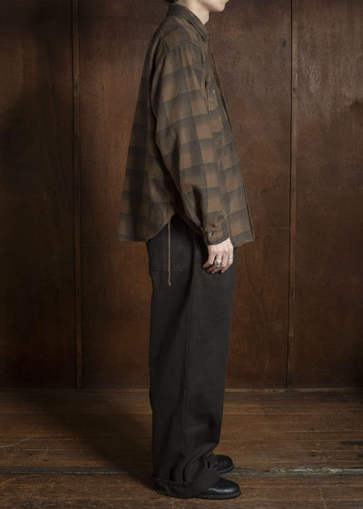 Taiga Takahashi Lot.111-Brown Work Shirt Brown