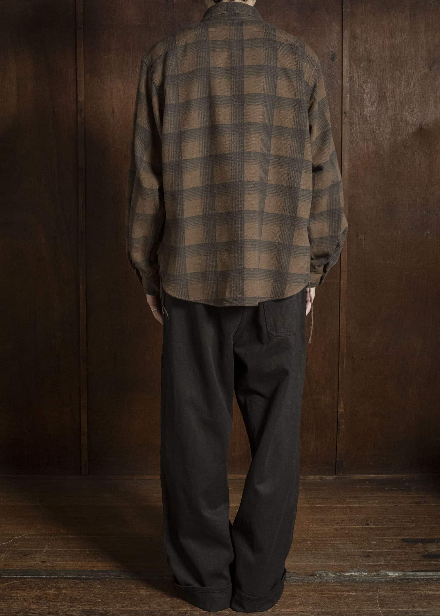 Taiga Takahashi Lot.111-Brown Work Shirt Brown