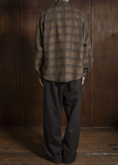 Taiga Takahashi Lot.111-Brown Work Shirt Brown