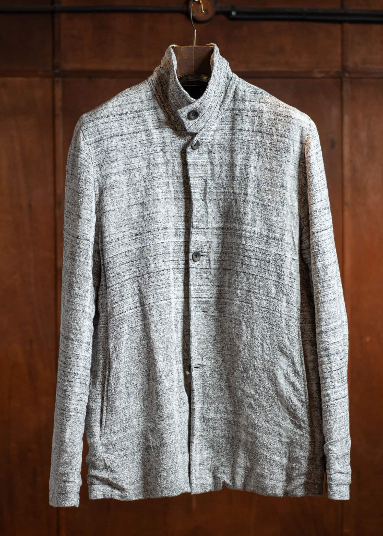 P.R.PATTERSON Jacquard Stand collar jacket