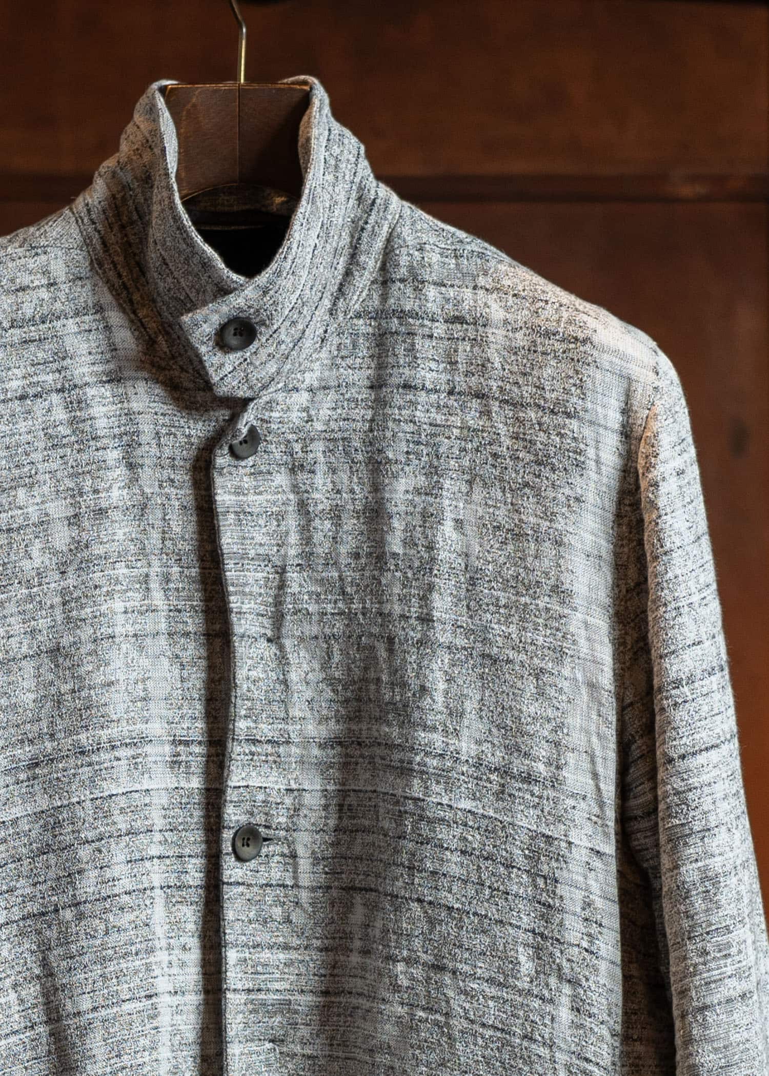 P.R.PATTERSON Jacquard Stand collar jacket