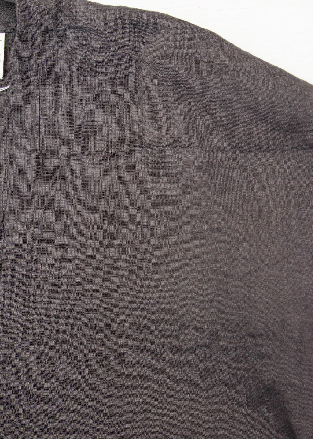 JAN-JAN VAN ESSCHE "TUNIC#30"LEAD LINEN/BAMBOO CLOTH