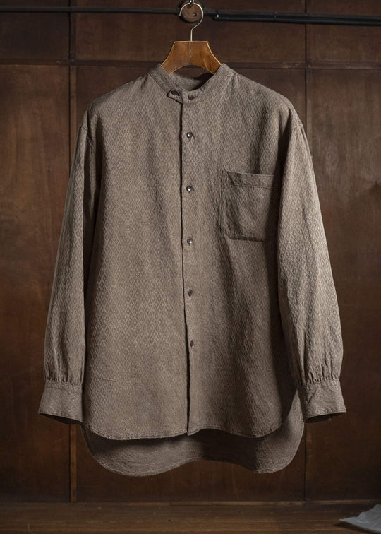 MARK.S MS0109 DRESS BAND SHIRT MUD - DYEING