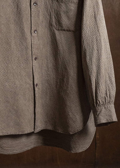 MARK.S MS0109 DRESS BAND SHIRT MUD - DYEING