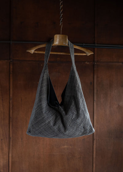 JAN-JAN VAN ESSCHE BAG#35TSUNO BUKURO STYLE COTTON CLOTH VINTAGE STRIPED