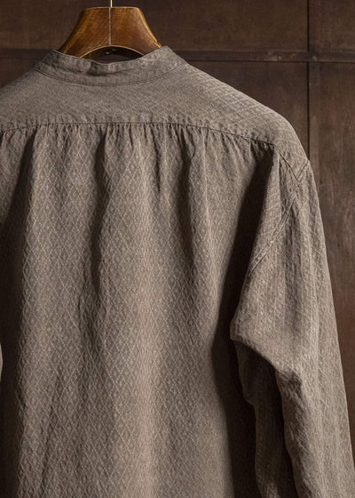 MARK.S MS0109 DRESS BAND SHIRT MUD - DYEING