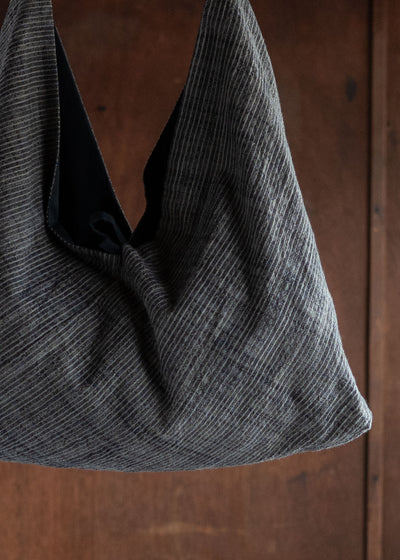 JAN-JAN VAN ESSCHE BAG#35TSUNO BUKURO STYLE COTTON CLOTH VINTAGE STRIPED