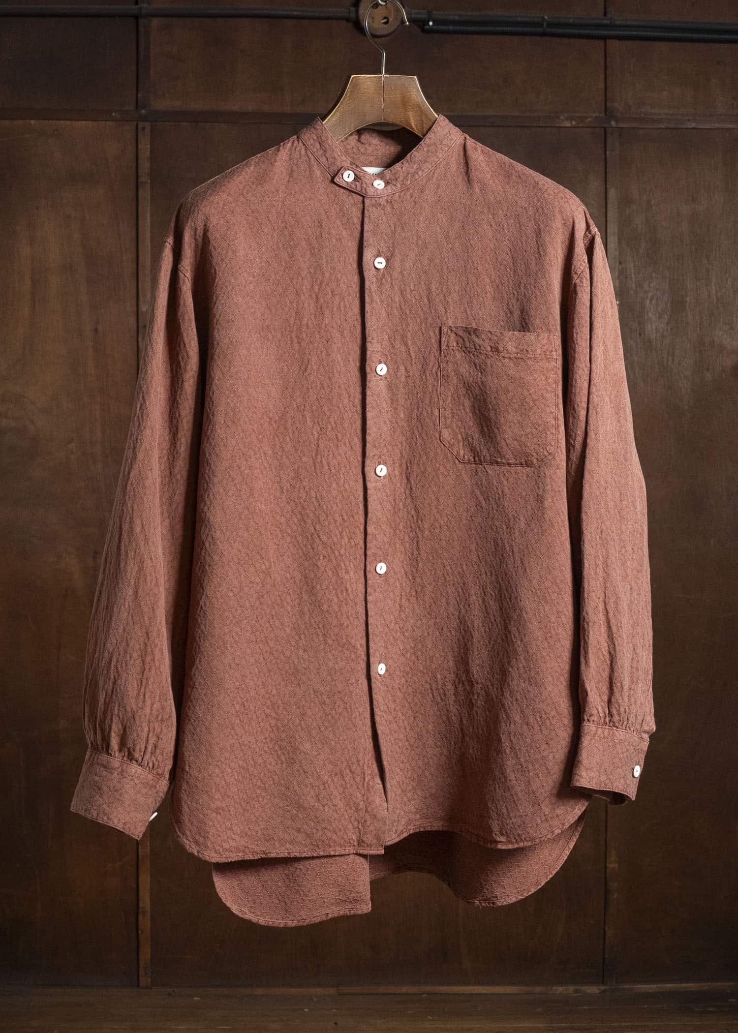 MARK.S MS0109 DRESS BAND SHIRT TEICHIGI WOOD