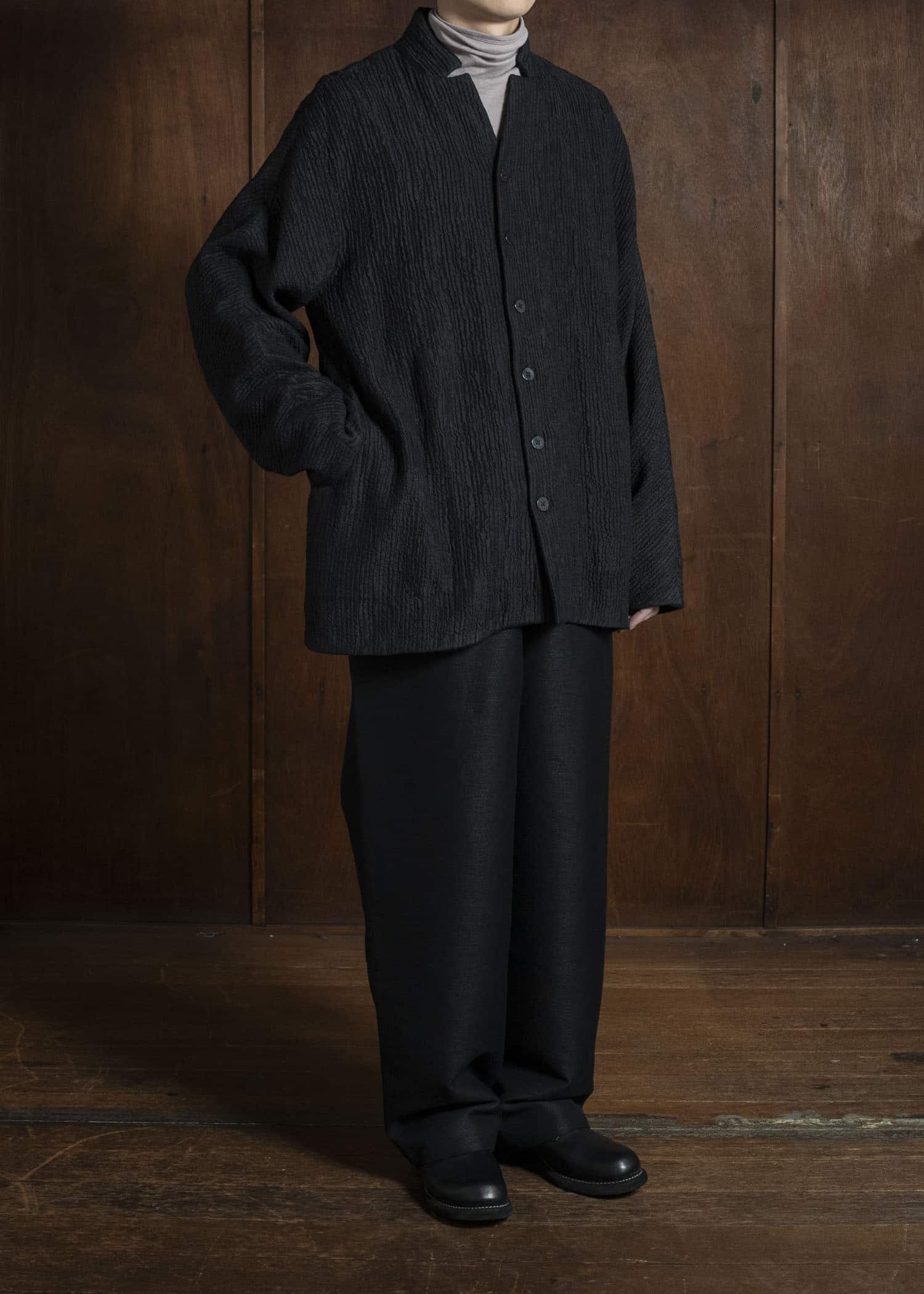 Jurgen Lehl シルクウールコットンキルトジャケット JO151FJM301