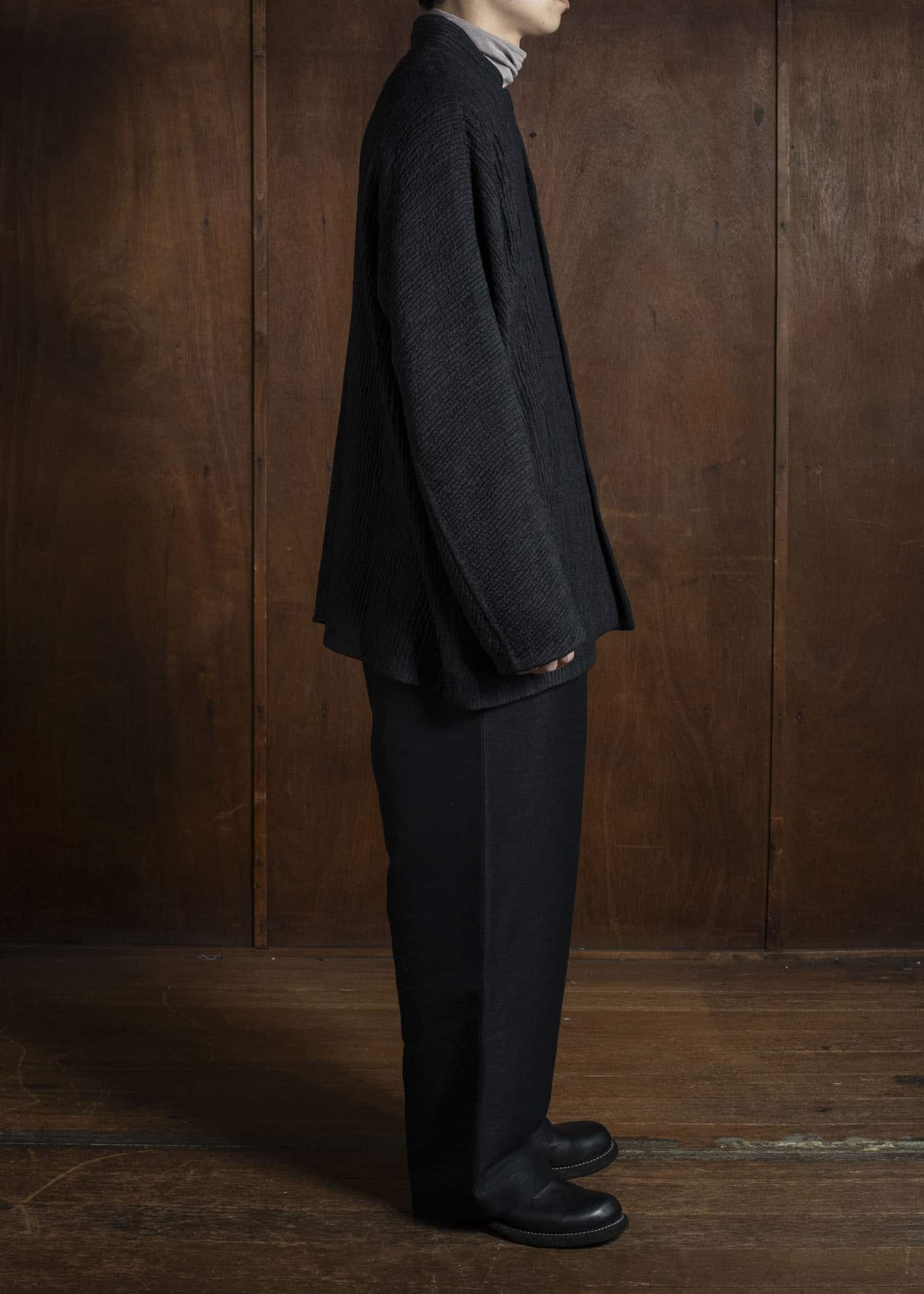 Jurgen Lehl シルクウールコットンキルトジャケット JO151FJM301