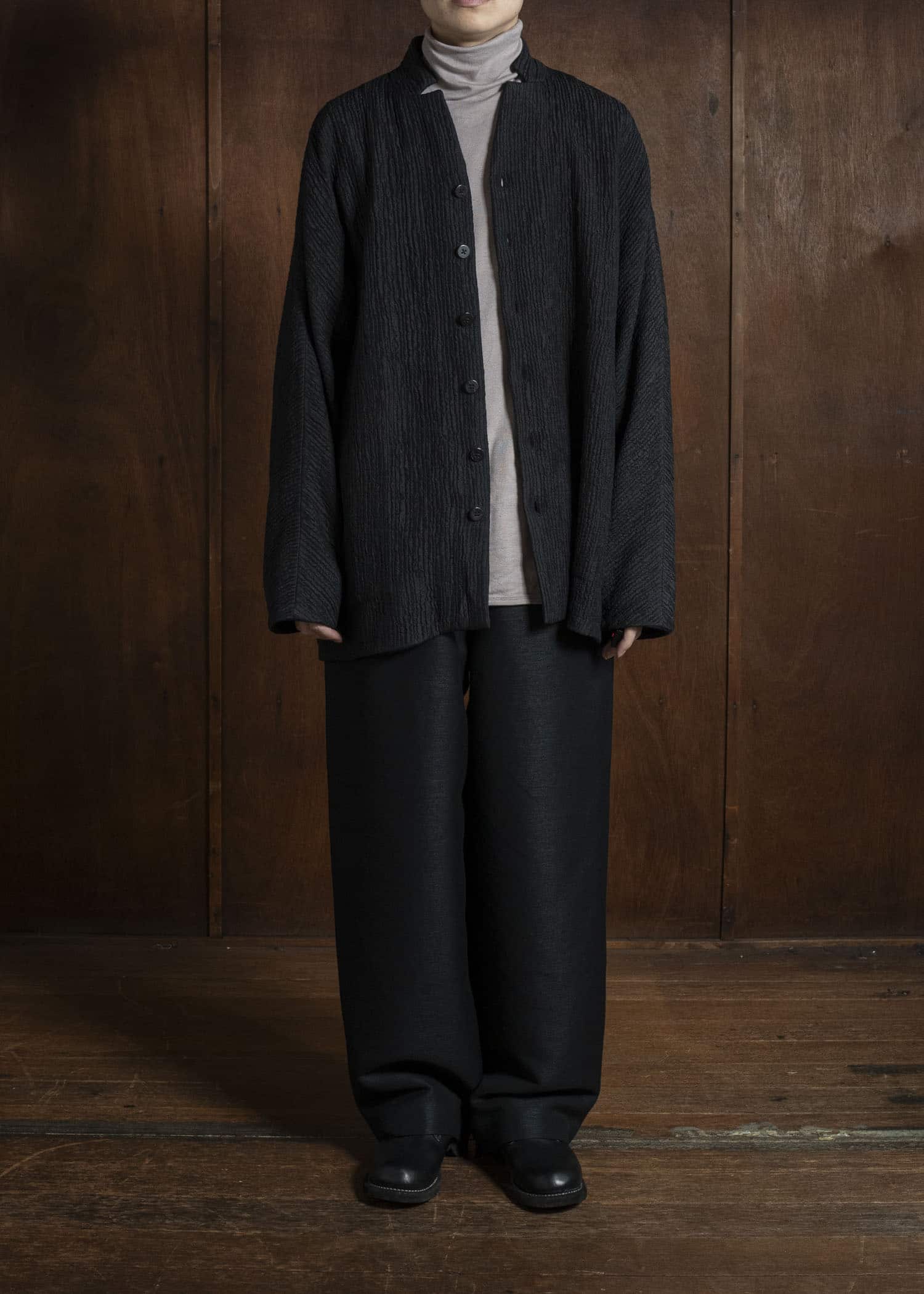 Jurgen Lehl シルクウールコットンキルトジャケット JO151FJM301