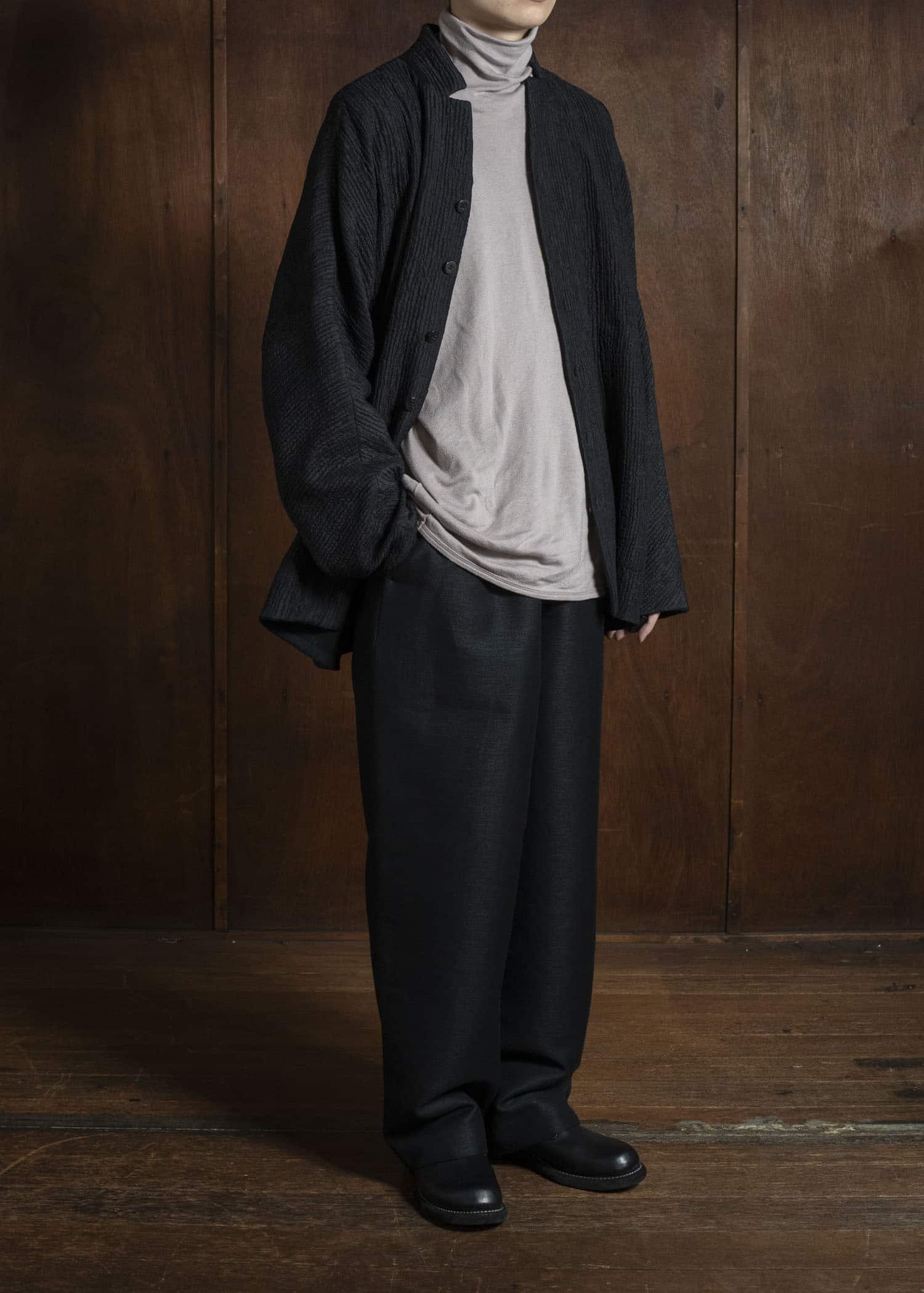 Jurgen Lehl シルクウールコットンキルトジャケット JO151FJM301