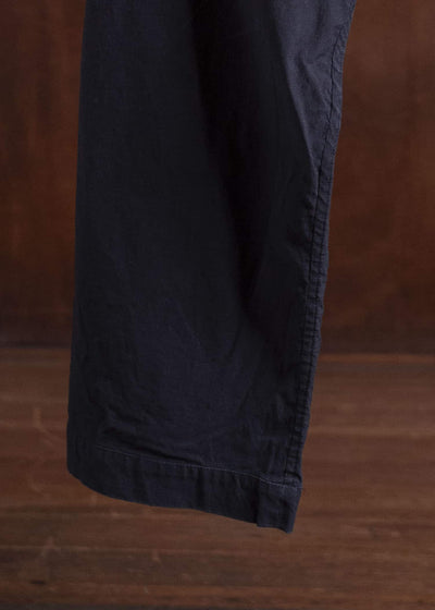 JAN-JAN VAN ESSCHE 23SS COTTON LINEN BLACK TROUSERS