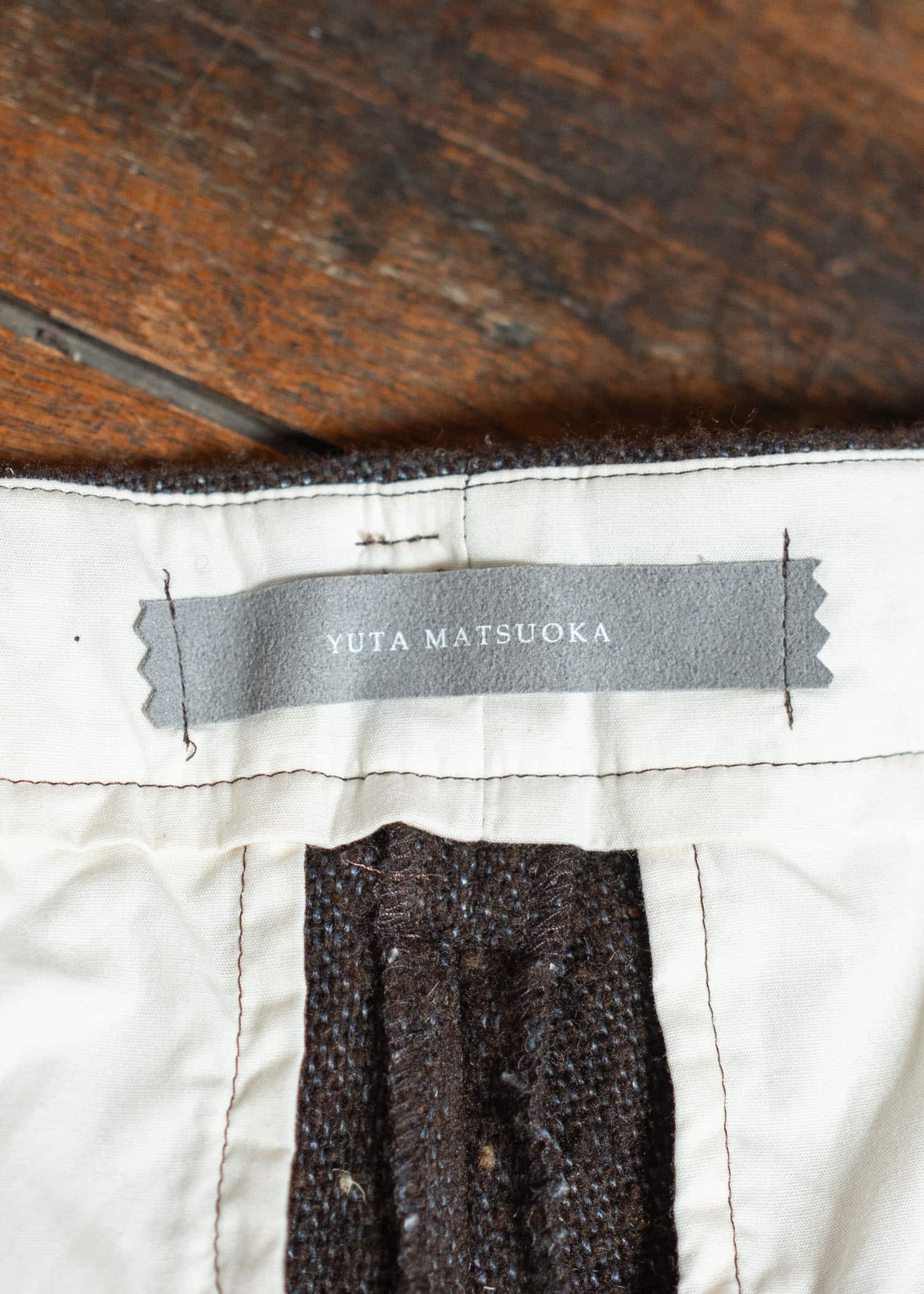 YUTA MATSUOKA 23AW Wool Work Pants