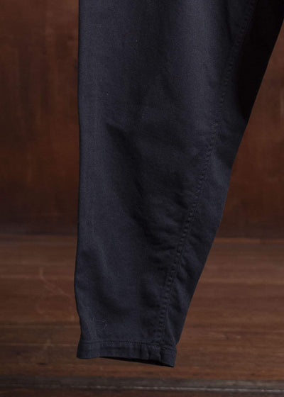 YOHJI YAMAMOTO POUR HOMME 24AW BLACK SCANDAL COTTON CHINO PANTS