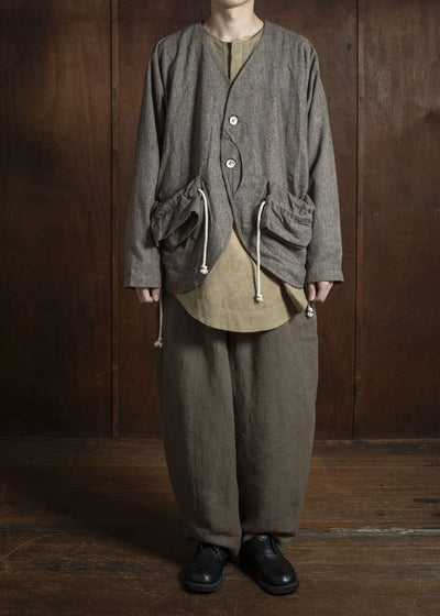 Gathering Textiles Sailor Pant Organic Cotton Poplin, Dyed Green SAP01-HC-KG