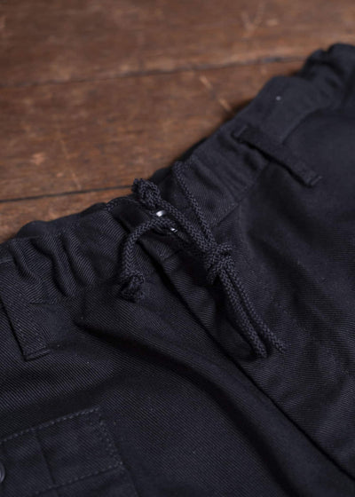 YOHJI YAMAMOTO POUR HOMME 24AW BLACK SCANDAL COTTON CHINO PANTS