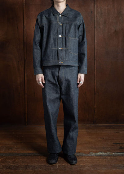 Taiga Takahashi Lot.704-Raw Indigo Denim Trousers 1920's Raw Indigo