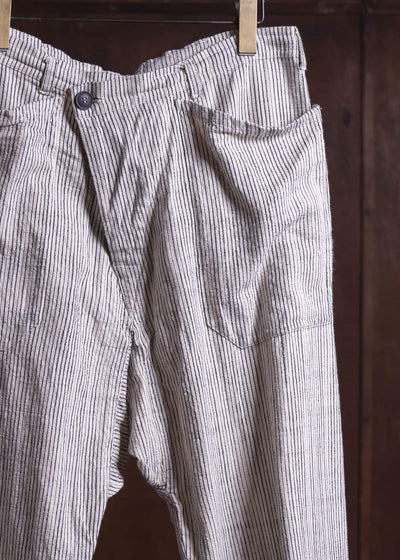 JAN-JAN VAN ESSCHE COTTON STRIPE PANTS