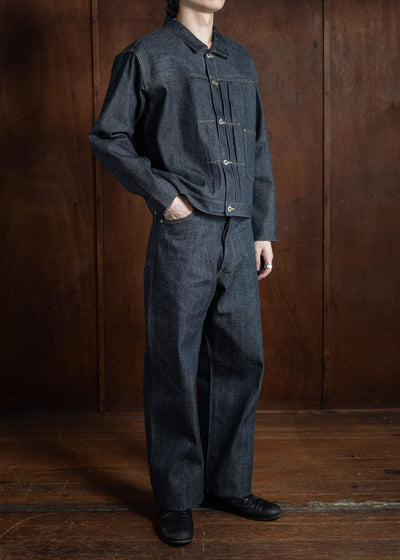 Taiga Takahashi Lot.704-Raw Indigo Denim Trousers 1920's Raw Indigo