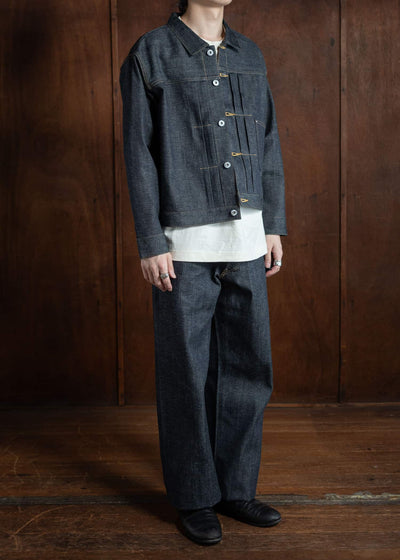 Taiga Takahashi Lot.704-Raw Indigo Denim Trousers 1920's Raw Indigo