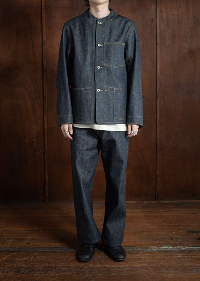 Taiga Takahashi Railroad Denim Jacket Raw Indigo Lot.713