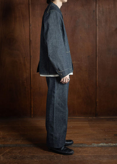 Taiga Takahashi Railroad Denim Jacket Raw Indigo Lot.713