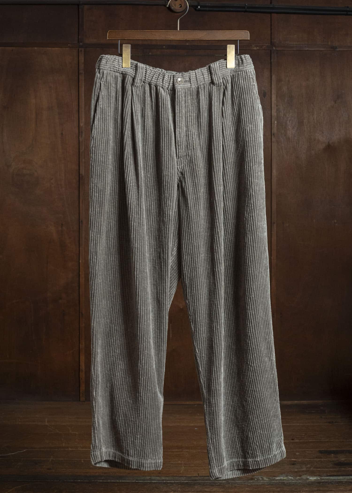 MARK.S MS0103 EASY WIDE PANTS SHIIKI - MUD