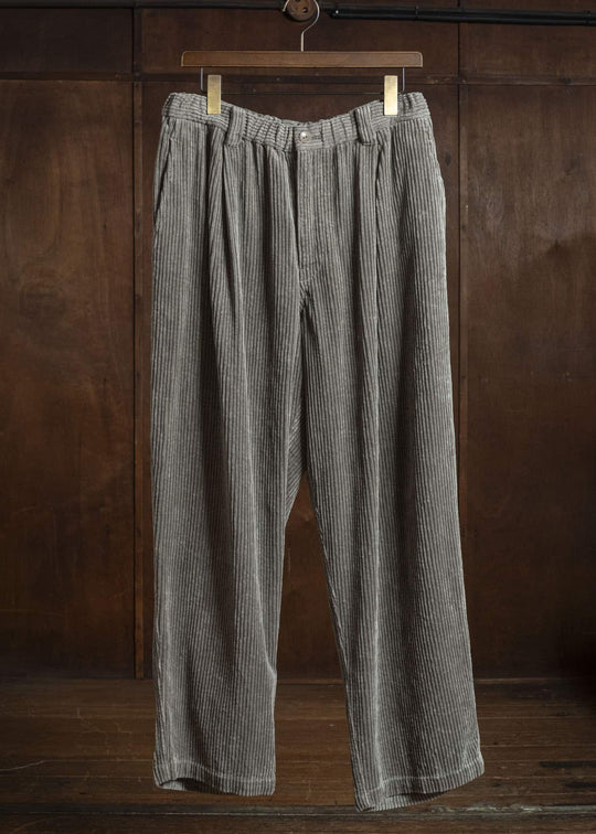 MARK.S MS0103 EASY WIDE PANTS SHIIKI - MUD