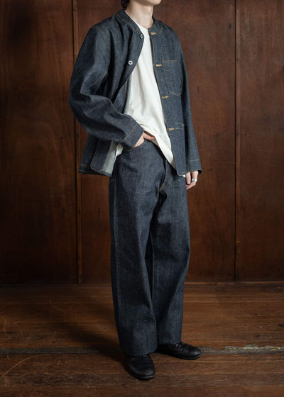 Taiga Takahashi Railroad Denim Jacket Raw Indigo Lot.713