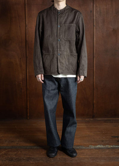 Taiga Takahashi Railoroad Jacket Mud Dyed Brown Lot.315