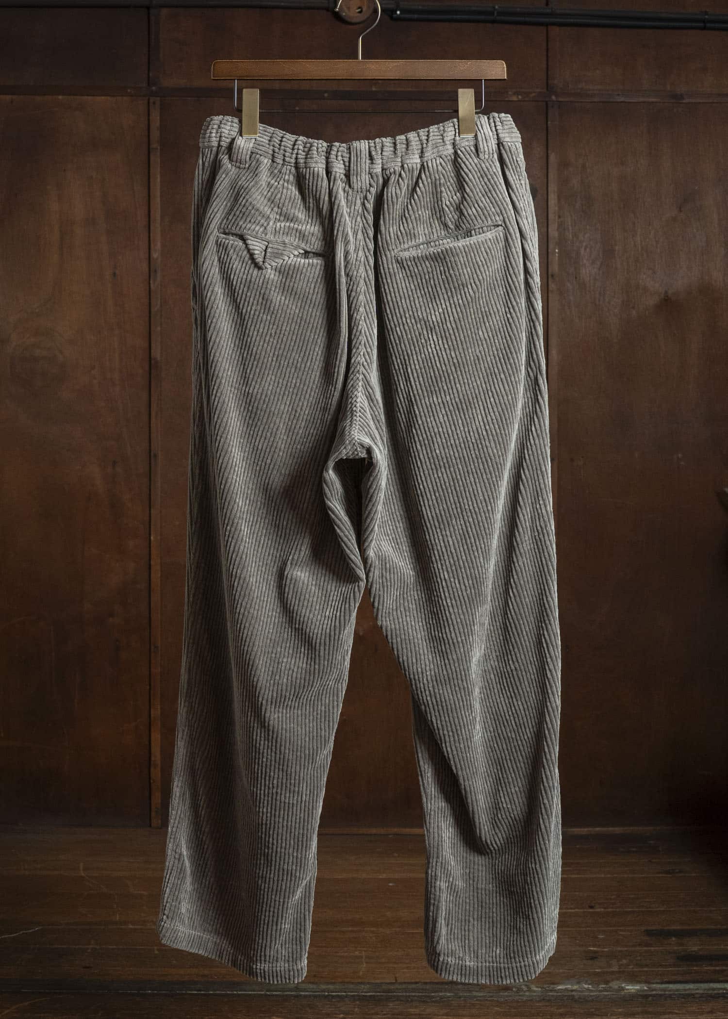 MARK.S MS0103 EASY WIDE PANTS SHIIKI - MUD