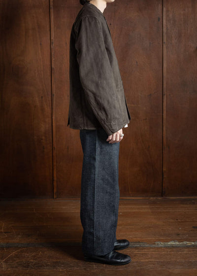 Taiga Takahashi Railoroad Jacket Mud Dyed Brown Lot.315