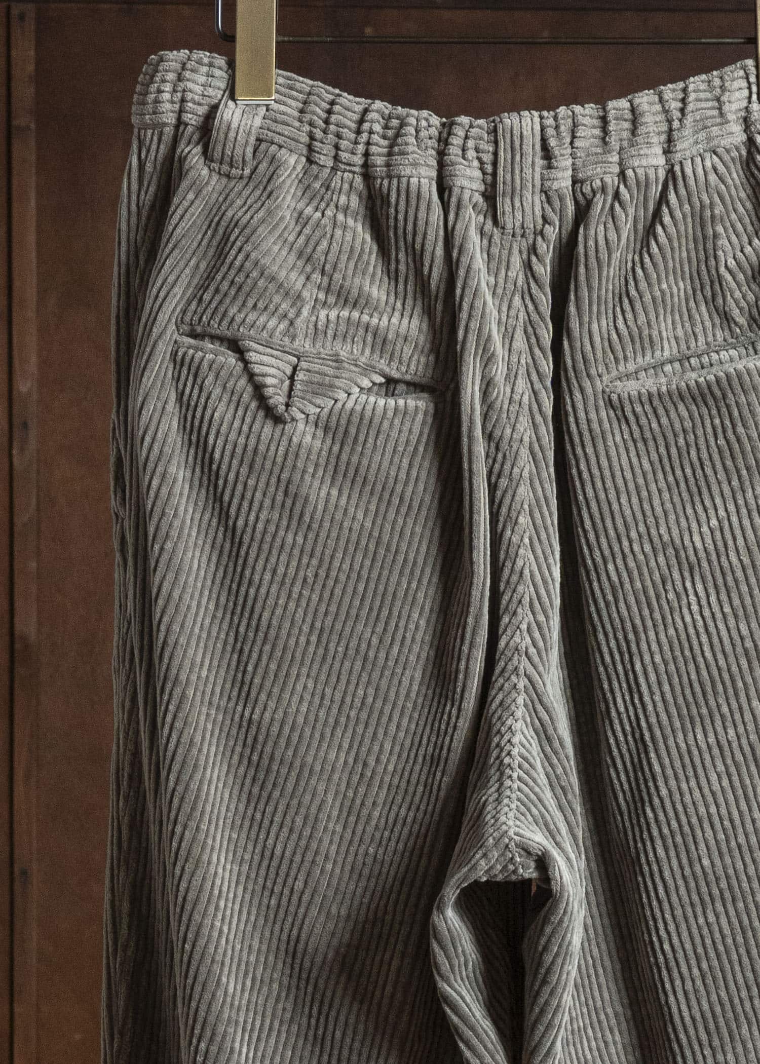 MARK.S MS0103 EASY WIDE PANTS SHIIKI - MUD