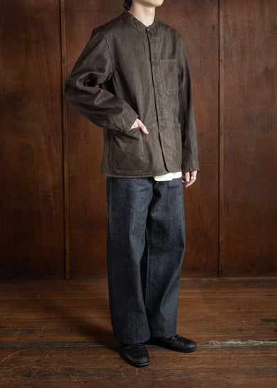 Taiga Takahashi Railoroad Jacket Mud Dyed Brown Lot.315