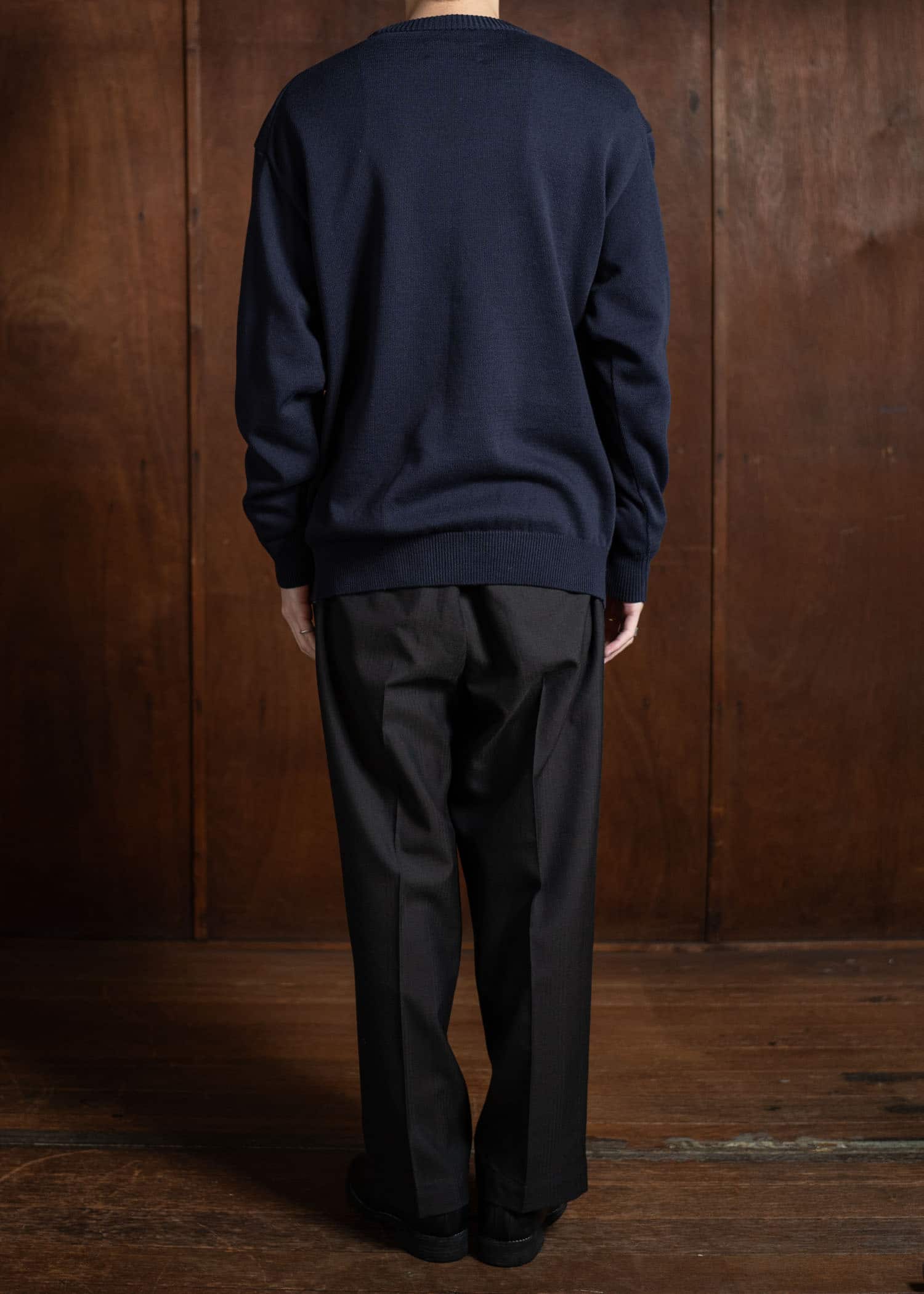 YOKO SAKAMOTO Crew Neck KnitYS-25SS-109-NAVY