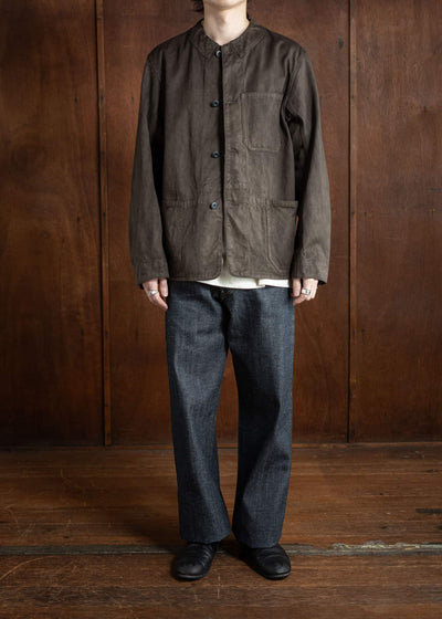Taiga Takahashi Railoroad Jacket Mud Dyed Brown Lot.315