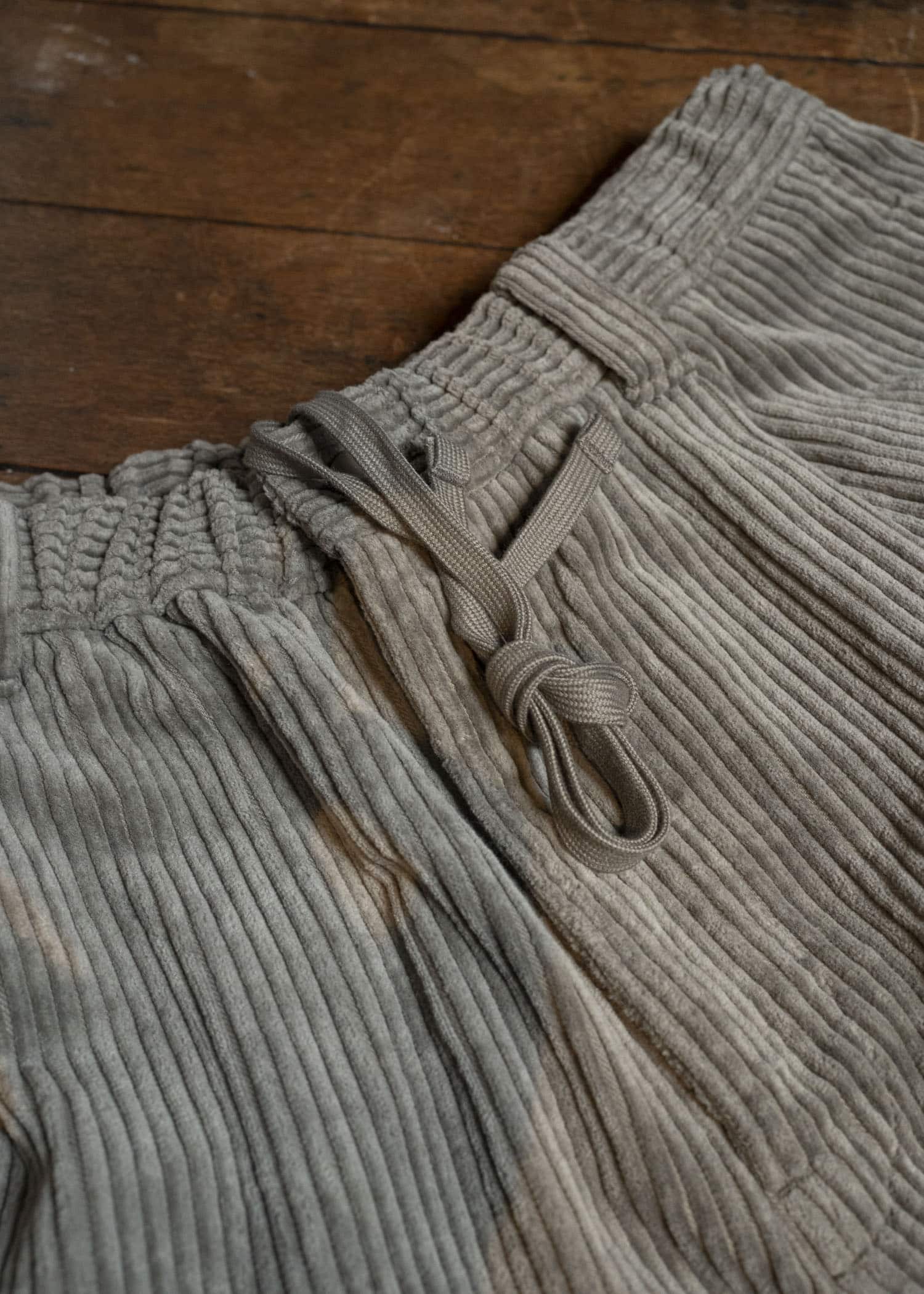 MARK.S MS0103 EASY WIDE PANTS SHIIKI - MUD