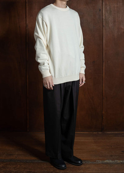 YOKO SAKAMOTO Crew Neck KnitYS-25SS-109-ECRU