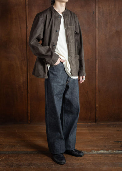Taiga Takahashi Railoroad Jacket Mud Dyed Brown Lot.315