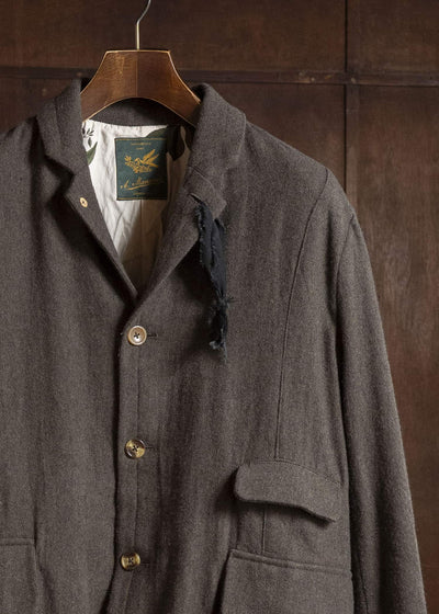 Aleksandr Manamis Wool Cotton Linen Classic Ribbon Jacket