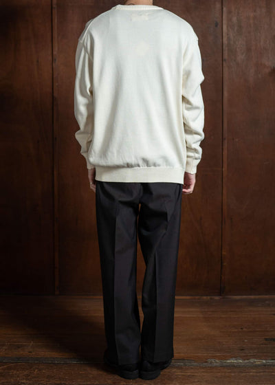 YOKO SAKAMOTO Crew Neck KnitYS-25SS-109-ECRU