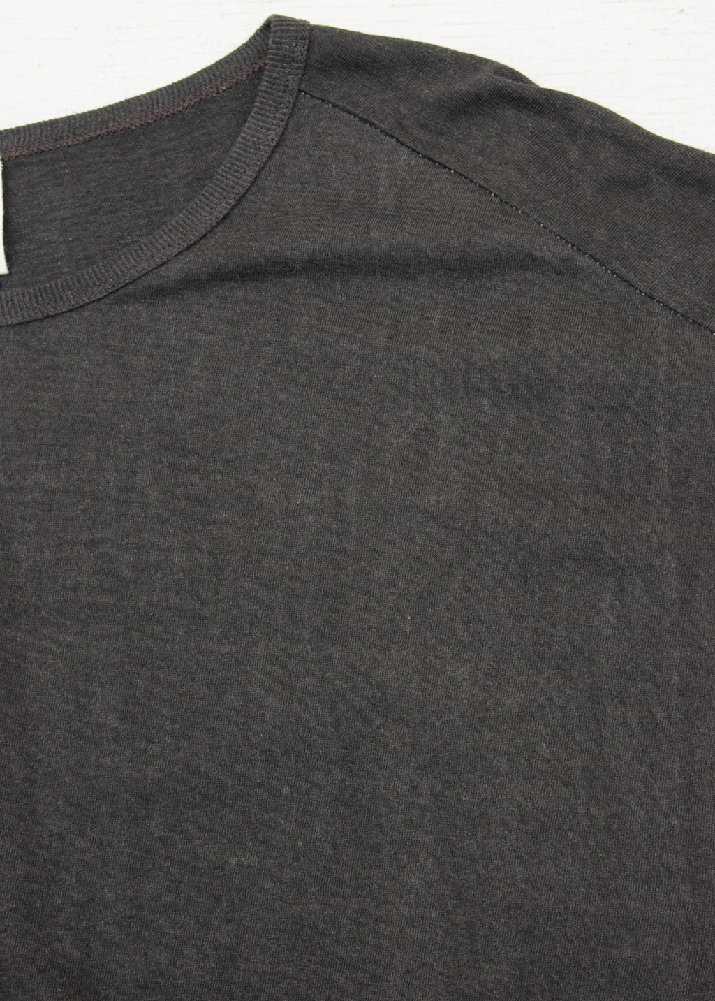 JAN-JAN VAN ESSCHE "TEE#72"DARK SUMI HEMP/COTTON JERSEY